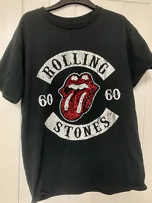 Buy Girls T Shirt Age 13 Next Sequin Detail Rolling Stones  • 4.99£