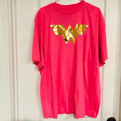 Buy Brand New Women's Wonder Woman Short Sleeve Graphic Pink T-Shirt Size 2X • 27.40£