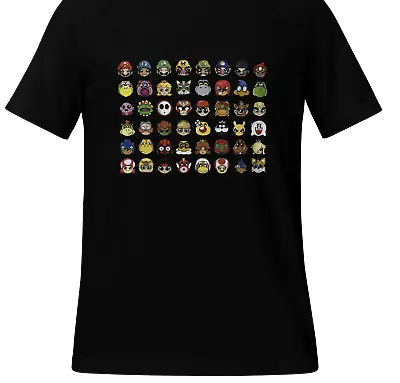 Buy Nintendo Emoji T Shirt - Super Mario, Zelda, Sonic, Pokemon, Multiverse Etc. • 26£