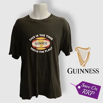 Buy Official Guinness M/L T-shirt High Quality Top Acid Wash Vintage Merch Rugby • 14.99£