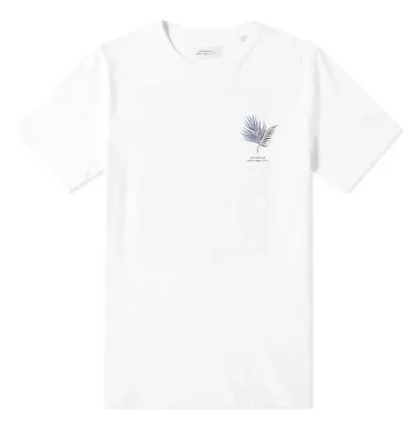Buy Saturdays NYC Peak Palm Tee White T-Shirt - Size Small • 12£