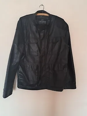 Buy Mens Black Threadbare Jacket XL Size • 8£