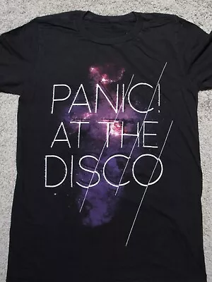 Buy PANIC AT THE DISCO Cosmos T-SHIRT Womens S/M Black Tour Concert EUC PATD Ladies • 12.28£