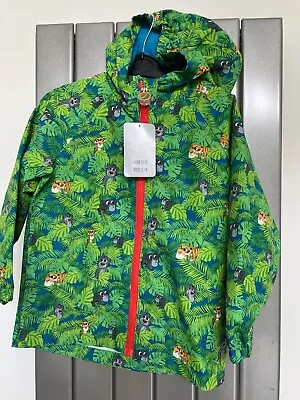 Buy Disney Lightweight Waterproof Hooded Jacket Green/blue Age 5-6 New With Tag • 8£