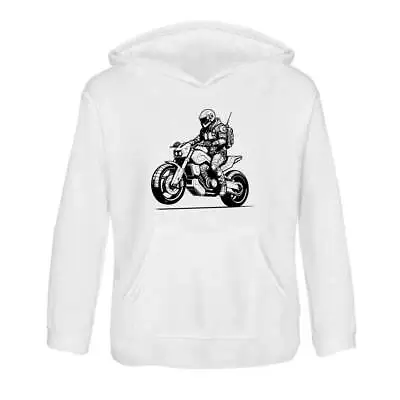 Buy 'Cyberpunk Nomad Riding Motorcycle' Children's Hoodie (KO044943) • 16.99£