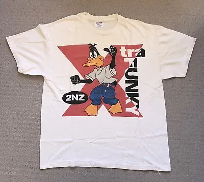 Buy Vintage Warner Brothers Bros Daffy Duck Single Stitch T-shirt Size XL Hanes • 24.99£
