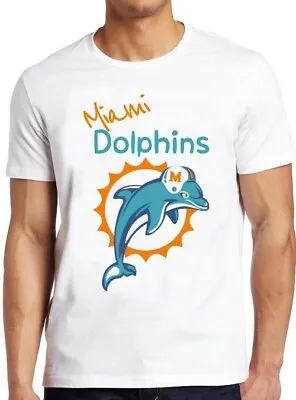 Buy Miami Dolphins 80s Sports Florida American Football Cool Gift Tee T Shirt M239 • 6.35£