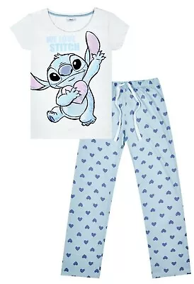Buy Disney Lilo And Stitch We Love Stitch  Long Ladies Pyjamas • 19.99£