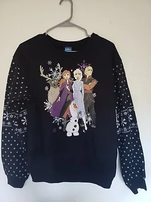 Buy NWT!Disney Frozen 2 Light-Up Christmas Sweatshirt Women Size S   • 18.89£