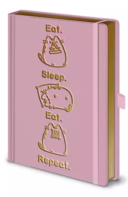 Buy Pusheen Cat Eat Sleep Eat Premium A5 Bound Notebook 100% Official Quality Merch • 11.95£