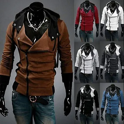 Buy Stylish Creed Hoodie Men's Cosplay Assassins Cool Slim Jacket Costume New • 23.99£