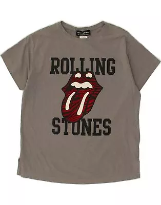 Buy ZARA Girls Rolling Stones Graphic T-Shirt Top 11-12 Years Grey Cotton AU18 • 14.95£