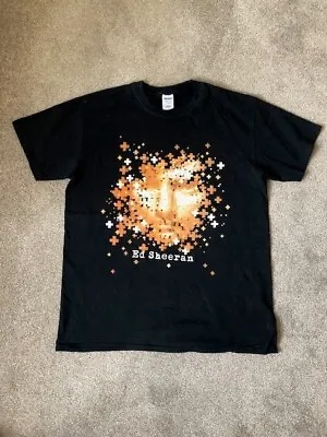Buy Ed Sheeran T Shirt Gildan Plus World Tour Black Large • 0.99£