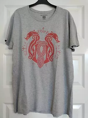Buy GOD OF WAR Lootgaming Men's T-Shirt Size L Large Grey & Red Print • 3.99£