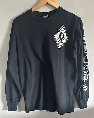 Buy While She Sleeps T Shirt Long Sleeve Gildan Sleeve Print Unisex Size Small • 14.99£