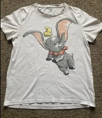 Buy Womens Size Small White Dumbo T-shirt From Disney • 4£