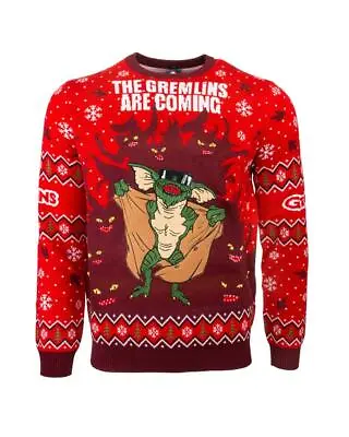 Buy Official Christmas Jumper Ugly Sweater Gremlins Xmas Movie Flasher 80's Horror • 42.99£