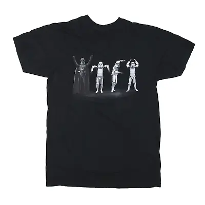 Buy STAR WARS YMCA Darth Vader Stormtroopers T-Shirt Black Short Sleeve Mens L • 8.99£