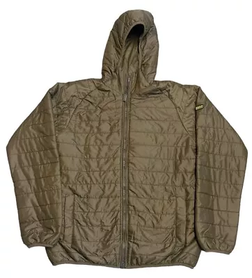 Buy Barbour International Beige Level Hooded Quilt Jacket Size M • 59.99£