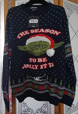 Buy Star Wars Disney Numskull Men's Christmas Jumper The Season To Be Jolly It Is • 20£