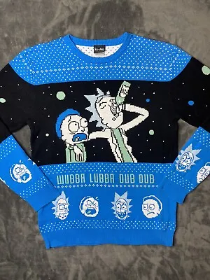 Buy Women's Wubba Lubba Dub Dub - Rick And Morty Ugly Christmas Sweater Large • 29.54£