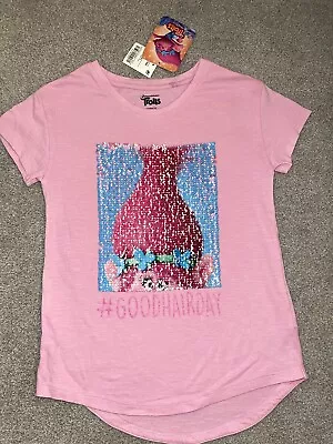 Buy NEXT Girls Trolls T-shirt Age 9 Years Bnwt • 8£