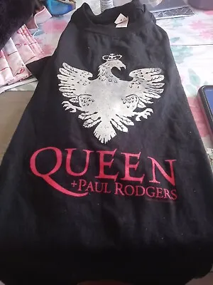 Buy Vintage Queen Shirt Kids XL Black + Paul Rodgers 2006 Tour Concert Logo Art Tee • 9.47£