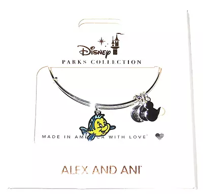 Buy Disney Park Alex & Ani Bracelet Ariel Friend Flounder Fish Little Mermaid Silver • 51.93£