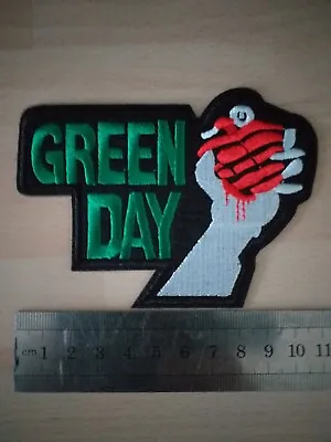 Buy (-0-) GREEN DAY  LOGO EMBROIDERED IRON ON SEW ON PATCH UK SELLER 11cm Medium • 3.15£