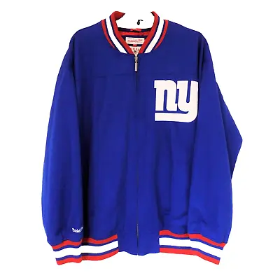 Buy Mitchell & Ness Throwbacks Varsity Jacket Size 2XL New York Giants • 99.99£