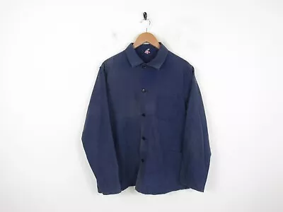 Buy French Chore Vintage Blue Travail 3 Pocket Faded Workwear Jacket Coat | L • 39.99£