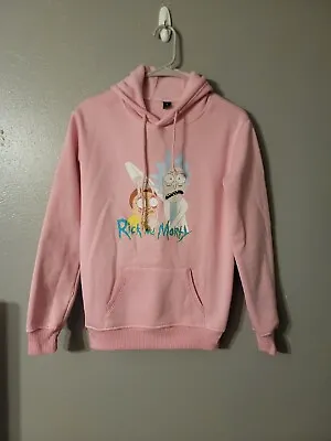 Buy Rick And Morty Pink Girl's Pullover Hoodie Size S • 11.32£