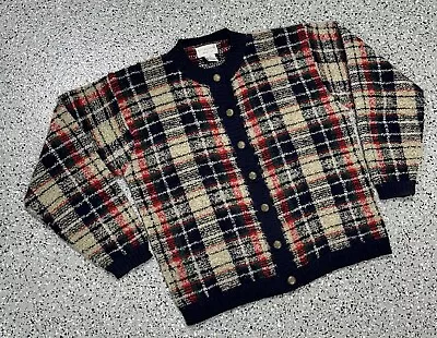 Buy Christopher Banks Womens Sz M Sweater Grandpa Jacket Cardigan Button Wool Blend • 18.85£