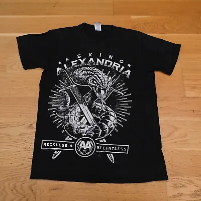 Buy Asking Alexandria Reckless Relentless T Shirt S M Metal Band Festival 2011 Y2K • 9.09£