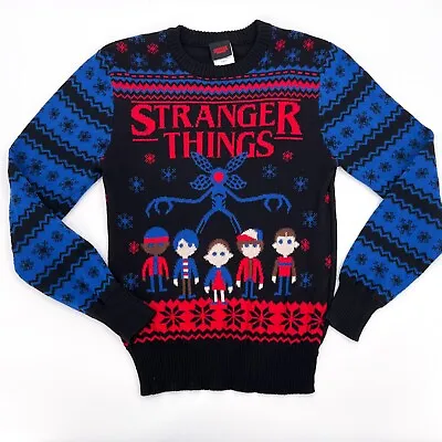 Buy Stranger Things Sweater Womens Small Pullover Long Sleeve Christmas Eleven TV • 23.86£