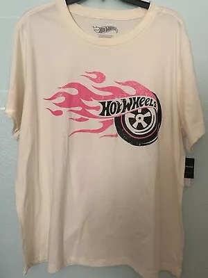 Buy Hot Wheels T-Shirt Womens 2X Classic Logo Short Sleeve Racing Tee • 19.75£