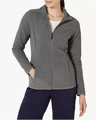 Buy Amazon Essentials Womens Classic-fit Full Zip Polar Soft Fleece Jacket - Grey • 12.99£
