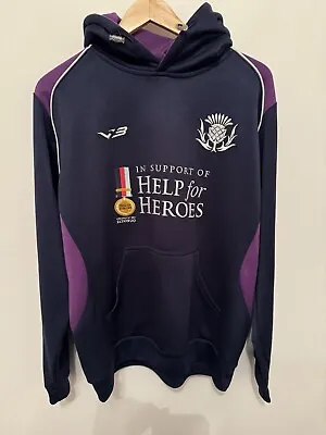 Buy Veni Vidi Vici Scotland Help For Heroes Rugby Hoodie Medium Navy Purple • 14.99£