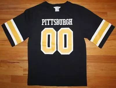 Buy NEW Company Kids Moby Goby Boy's Pittsburgh Steelers Colors Shirt Top M 10 12 Yr • 11.85£