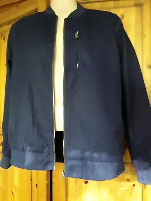 Buy Meraki Men's Navy Light Weight Bombe / Harrington Jacket Worn Once Size Medium • 14£