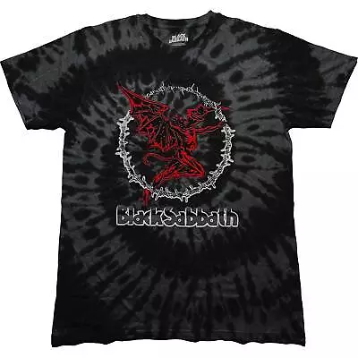 Buy Black Sabbath Red Henry Tie-Dye T-Shirt NEW OFFICIAL • 16.59£