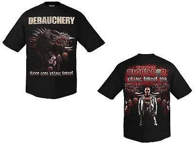 Buy DEBAUCHERY - Killing Europe 2014 - T-Shirt - Größe Size M - Neu - Death Metal • 18.99£