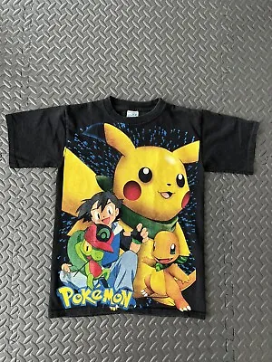 Buy Pokemon Pikachu Charmander Ash AOP All Over Print Anime Shirt Youth L - 🔥🔥 • 18.11£