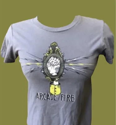 Buy ARCADE FIRE Band Shirt Ladies T Shirt Sz (M) Canadian Indie Rock • 13.74£