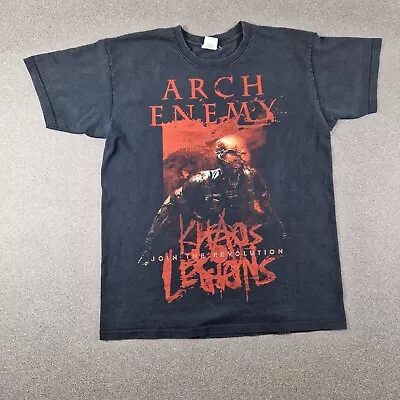 Buy Arch Enemy Shirt Mens Medium Black Khaos Festival Concert Band Metal Thrash 2012 • 15£