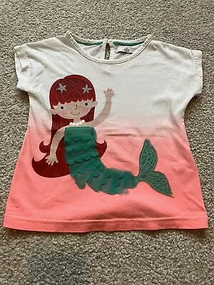 Buy Marks & Spencer’s Girls Short Sleeve Mermaid  T-Shirt Age 3-4 Years Vgc • 1.49£