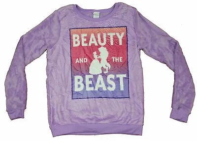 Buy Beauty & The Beast Girls Juniors Sweatshirt - Super Plush Sublimated Box Image • 24£
