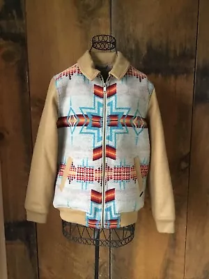 Buy Womens Powder River Outfitters Wool Aztec Bomber Jacket S • 77.15£