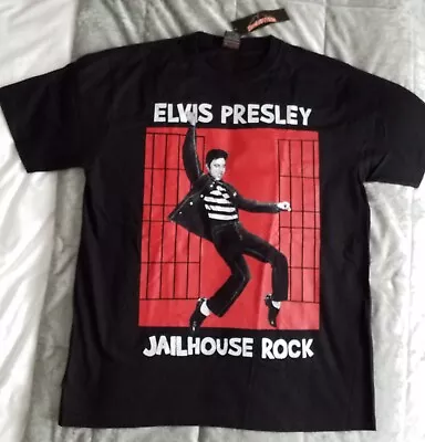 Buy Elvis Presley T Shirt - Both Side Print - Jailhouse Rock Sparkle Design • 9.99£