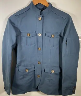 Buy Rohan Blue Foreign Fields Jacket UK 8 Lightweight Military Style Button Up • 19.99£
